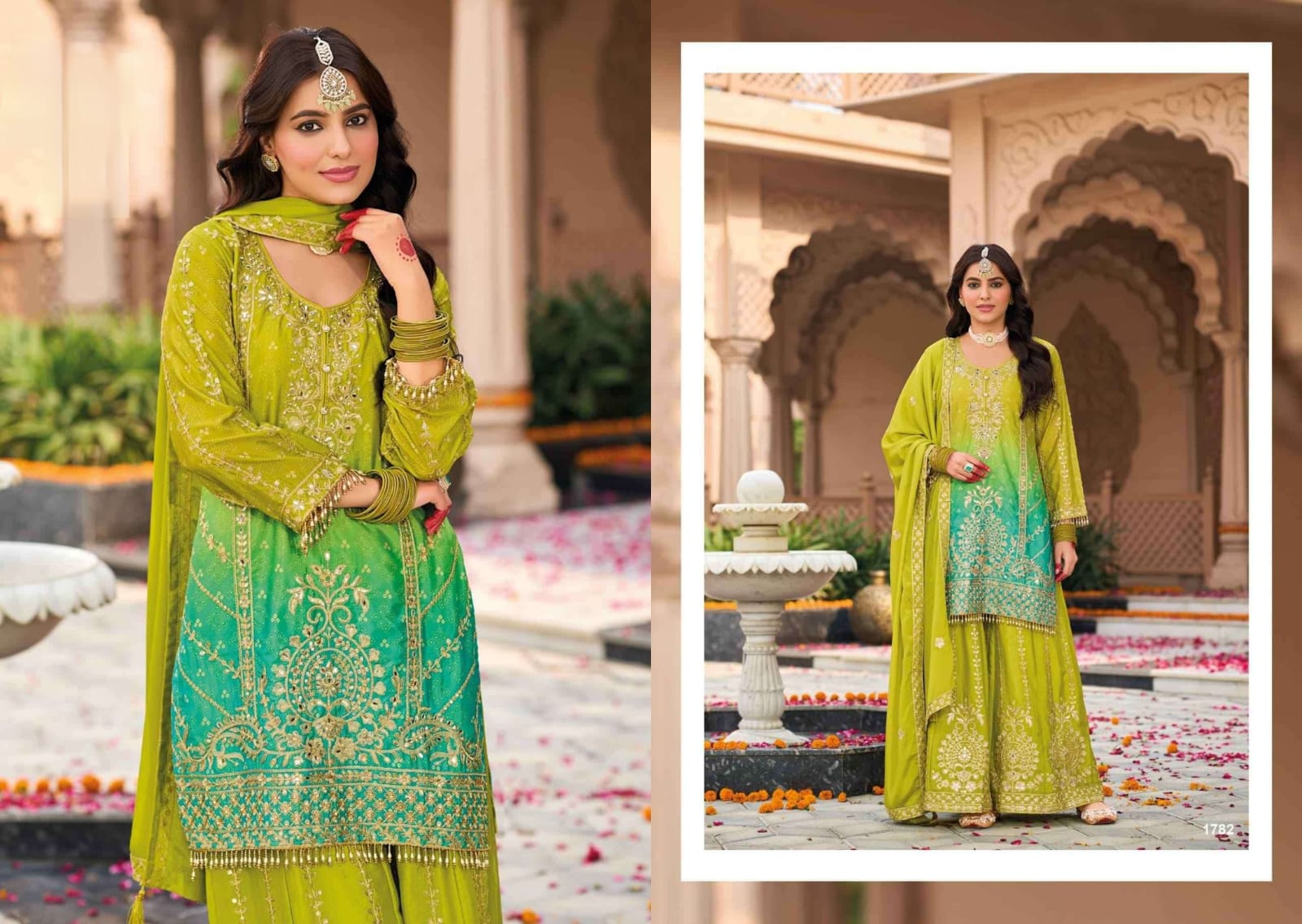 Sharara Set With Heavy Embroidery & Mirror Work