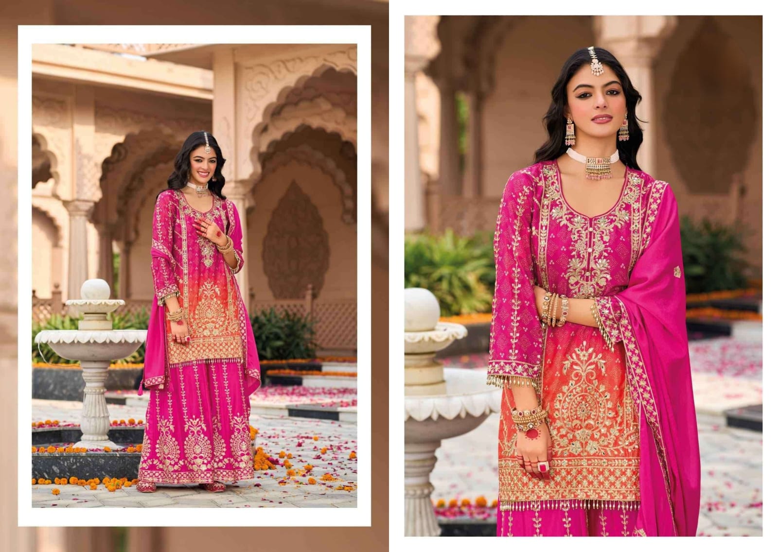 Sharara Set With Heavy Embroidery & Mirror Work